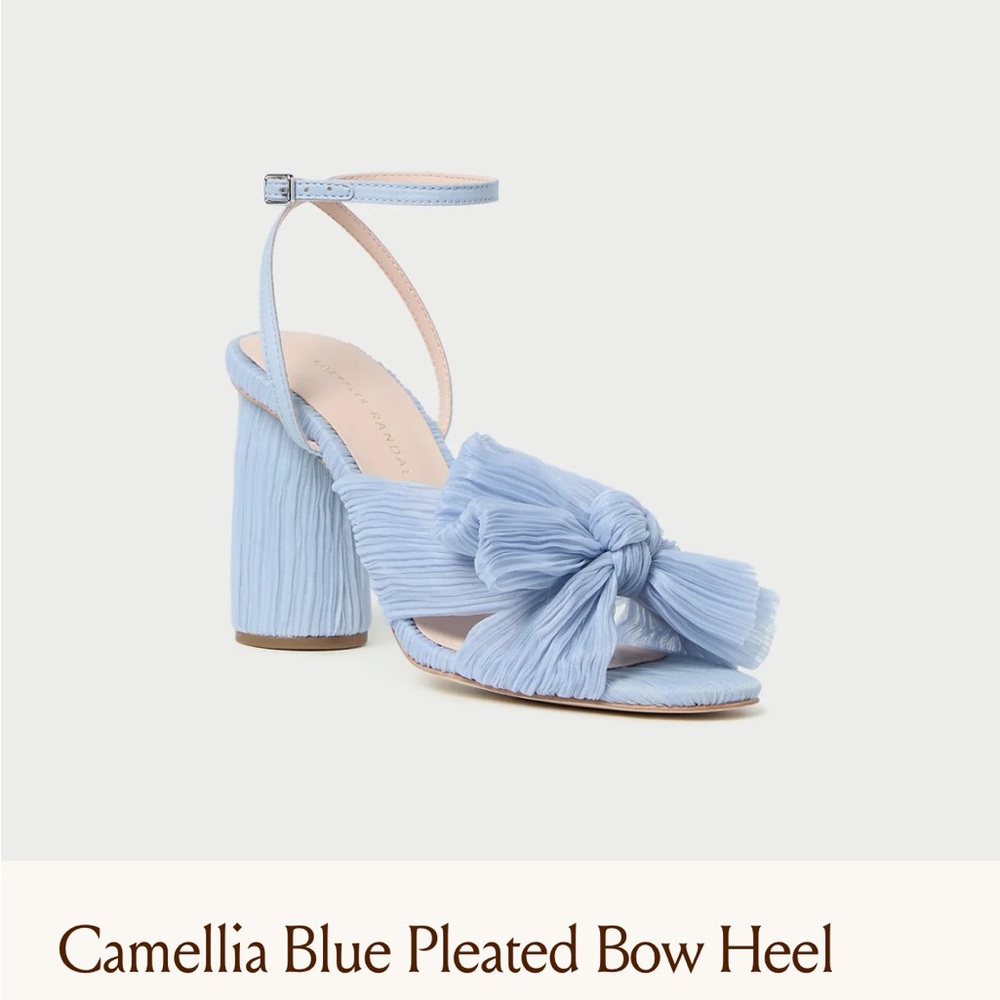 ISO: Camellia Blue Pleated Bow Heel